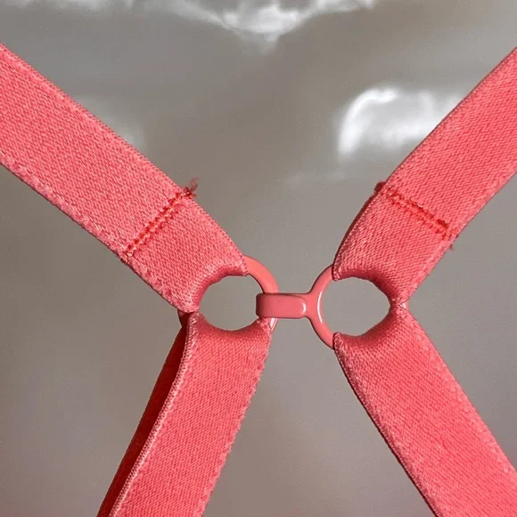 SIMONE PERELE Amour Pink Lightly Lined Underwire Lace detail bra size 32E - Picture 5 of 8